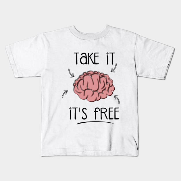 Take it! Kids T-Shirt by Vahlia